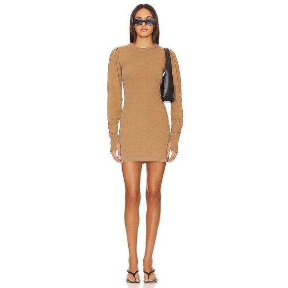 Tularosa Green Alize Dress in Sand XSmall New Womens Tee Mini - Picture 1 of 9